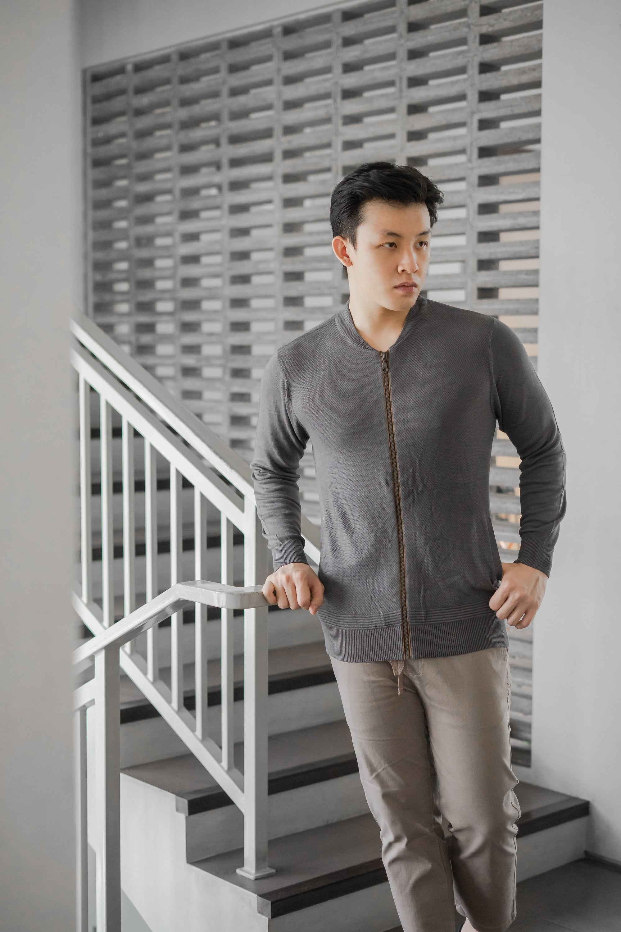Nalure Zipper Sweater Man