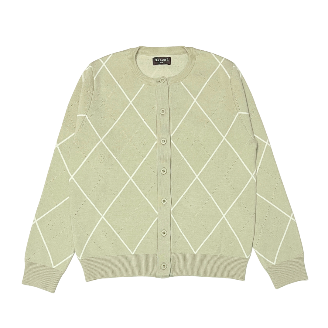 Nalure Silvia Cardigan | Cardigan Rajut | Cardigan Long Sleeve Crewneck