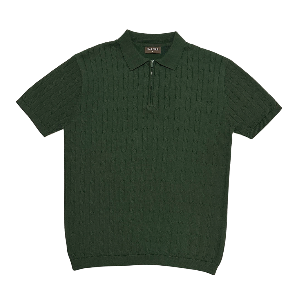 Nalure Mateo Polo Pria | Atasan Rajut | Cable Knit