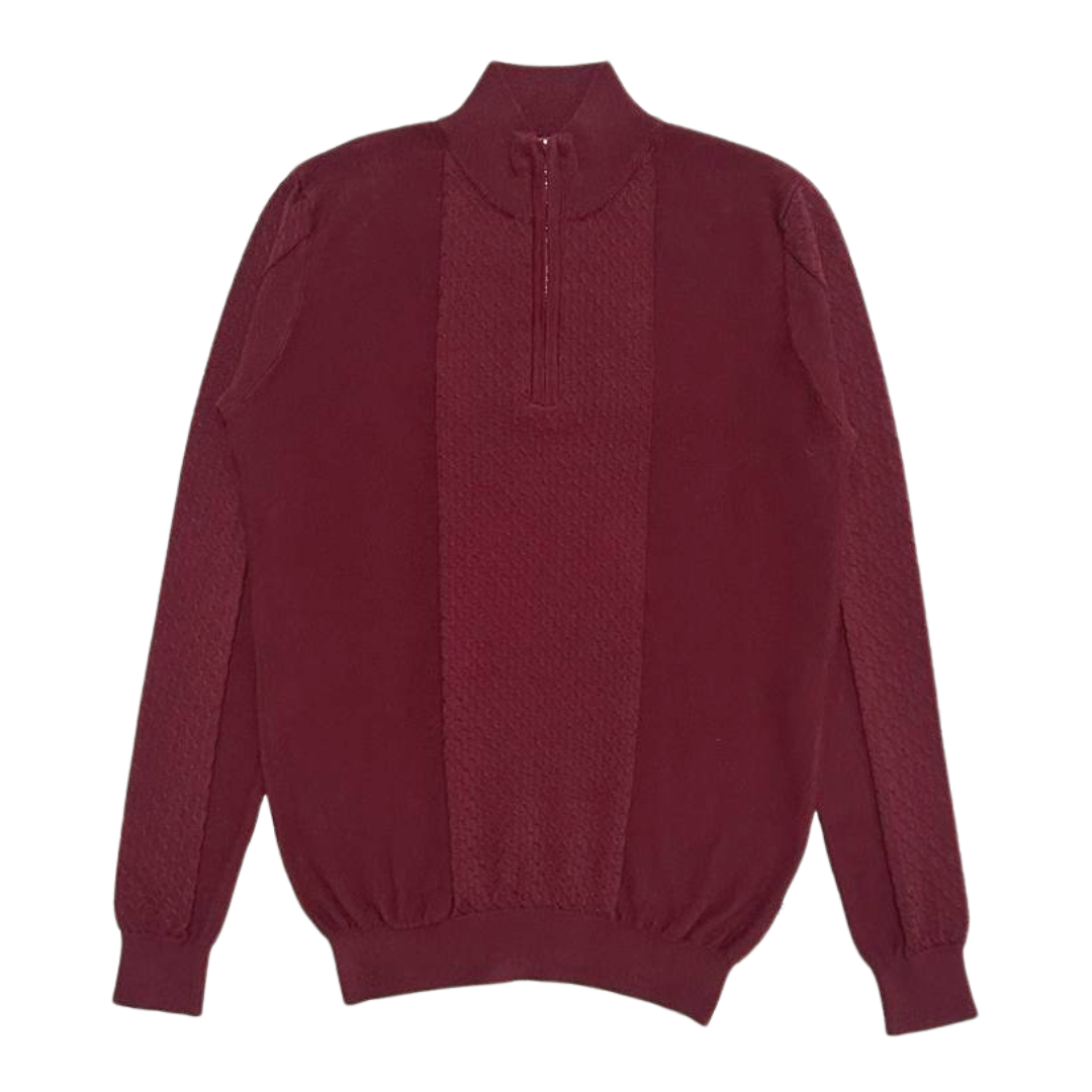 Nalure Arvin Sweater Pria | Half Zipper Pria | Knitwear Cowok