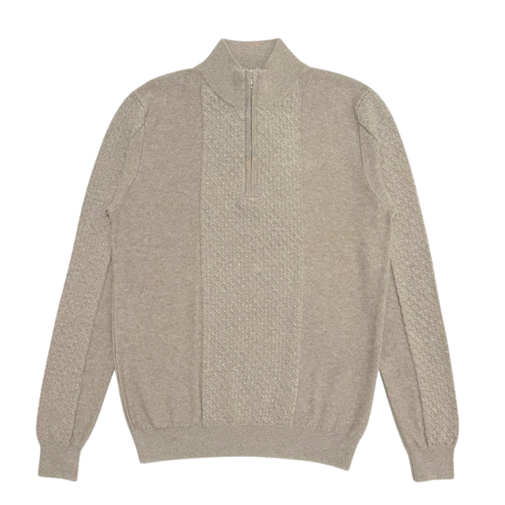 Nalure Arvin Sweater Pria | Half Zipper Pria | Knitwear Cowok