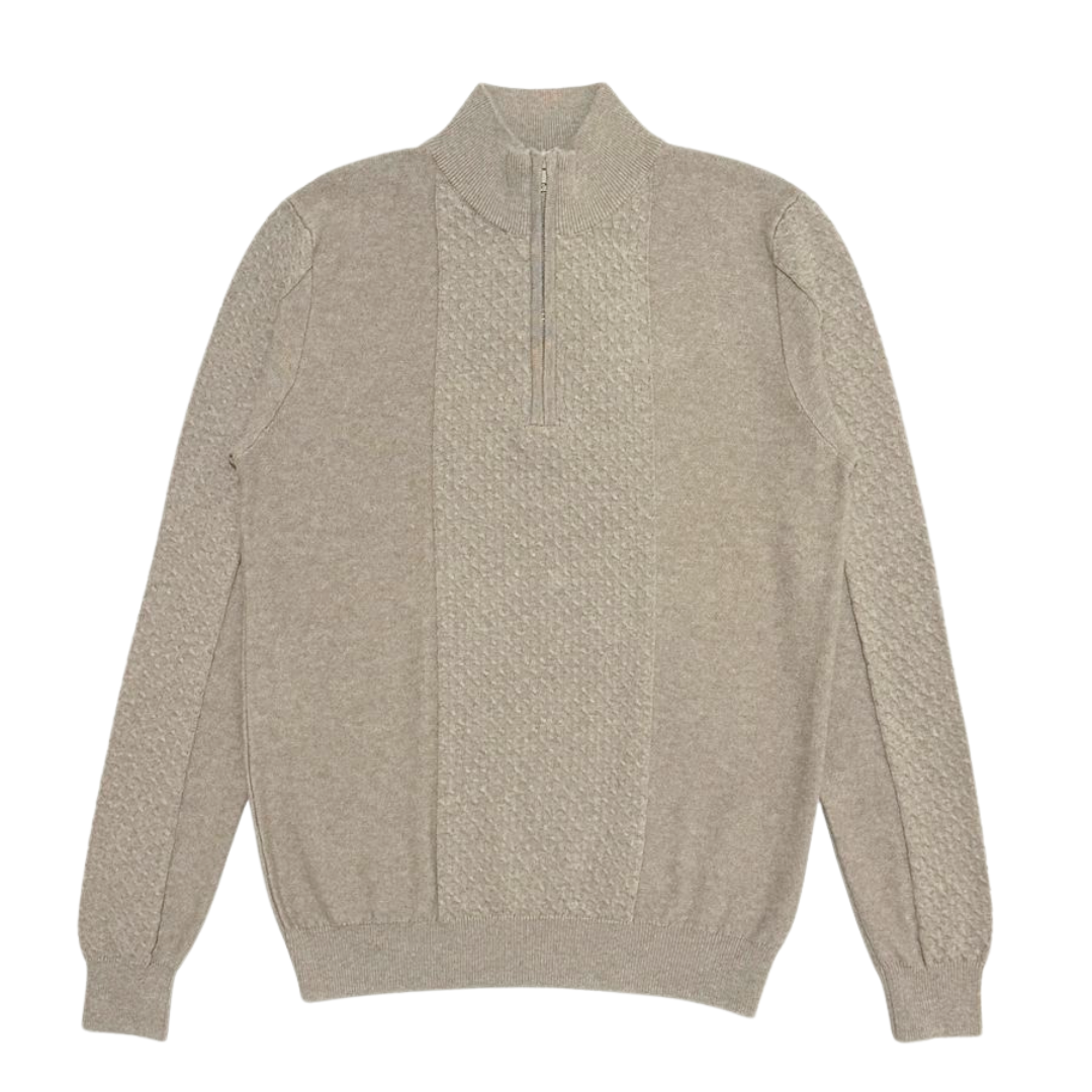 Nalure Arvin Sweater Pria | Half Zipper Pria | Knitwear Cowok