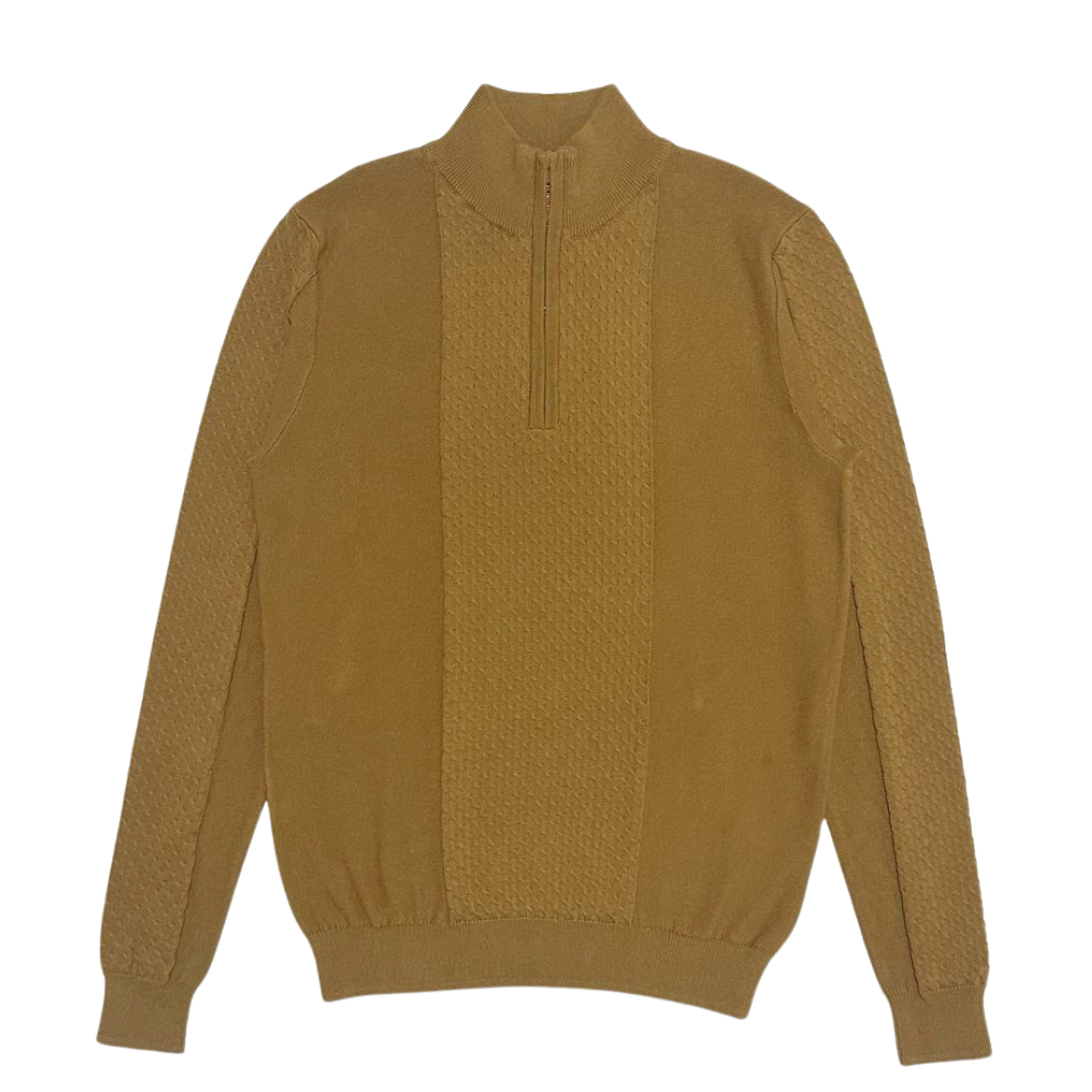 Nalure Arvin Sweater Pria | Half Zipper Pria | Knitwear Cowok