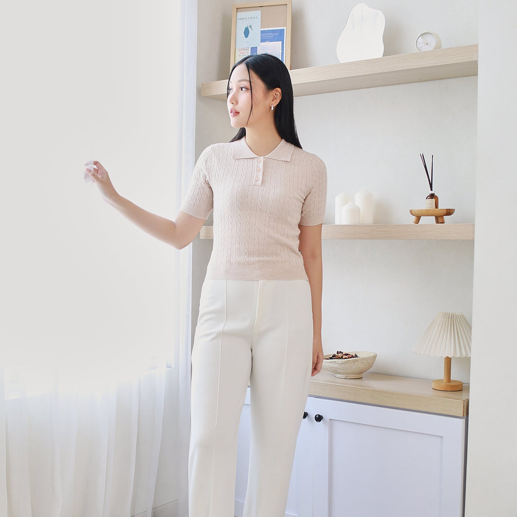 Nalure Women’s Cable Knit Polo