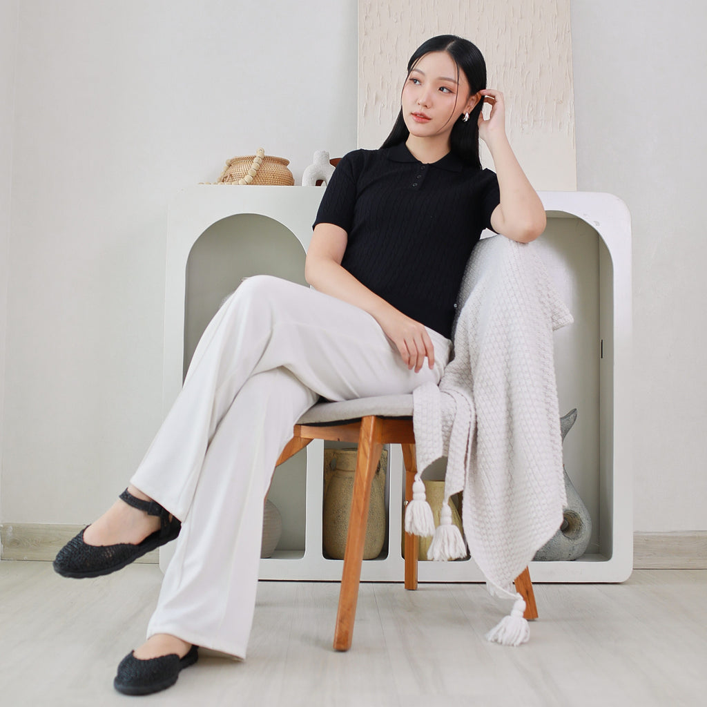 Nalure Women’s Cable Knit Polo