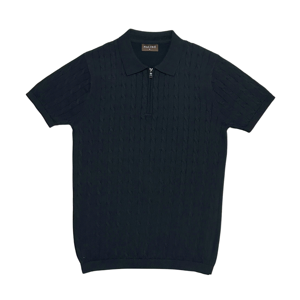 Nalure Mateo Polo Pria | Atasan Rajut | Cable Knit