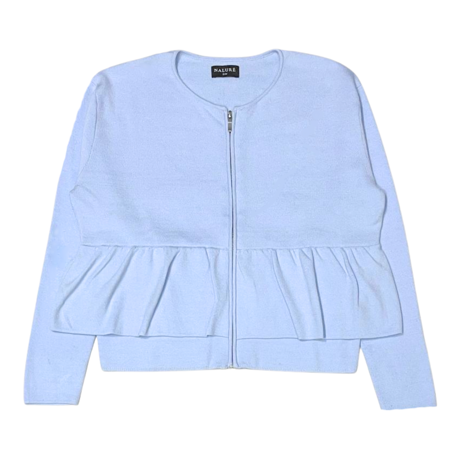 Nalure Leony Cardigan Wanita | Cardigan Zipper | Korean Style Long Sleeve