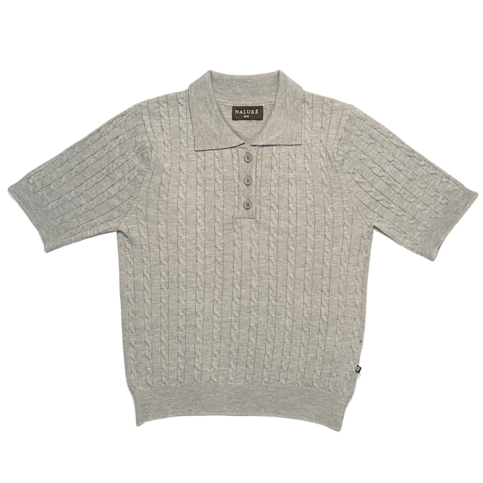 Nalure Bella Polo Shirt Wanita | Atasan Knit | Cable
