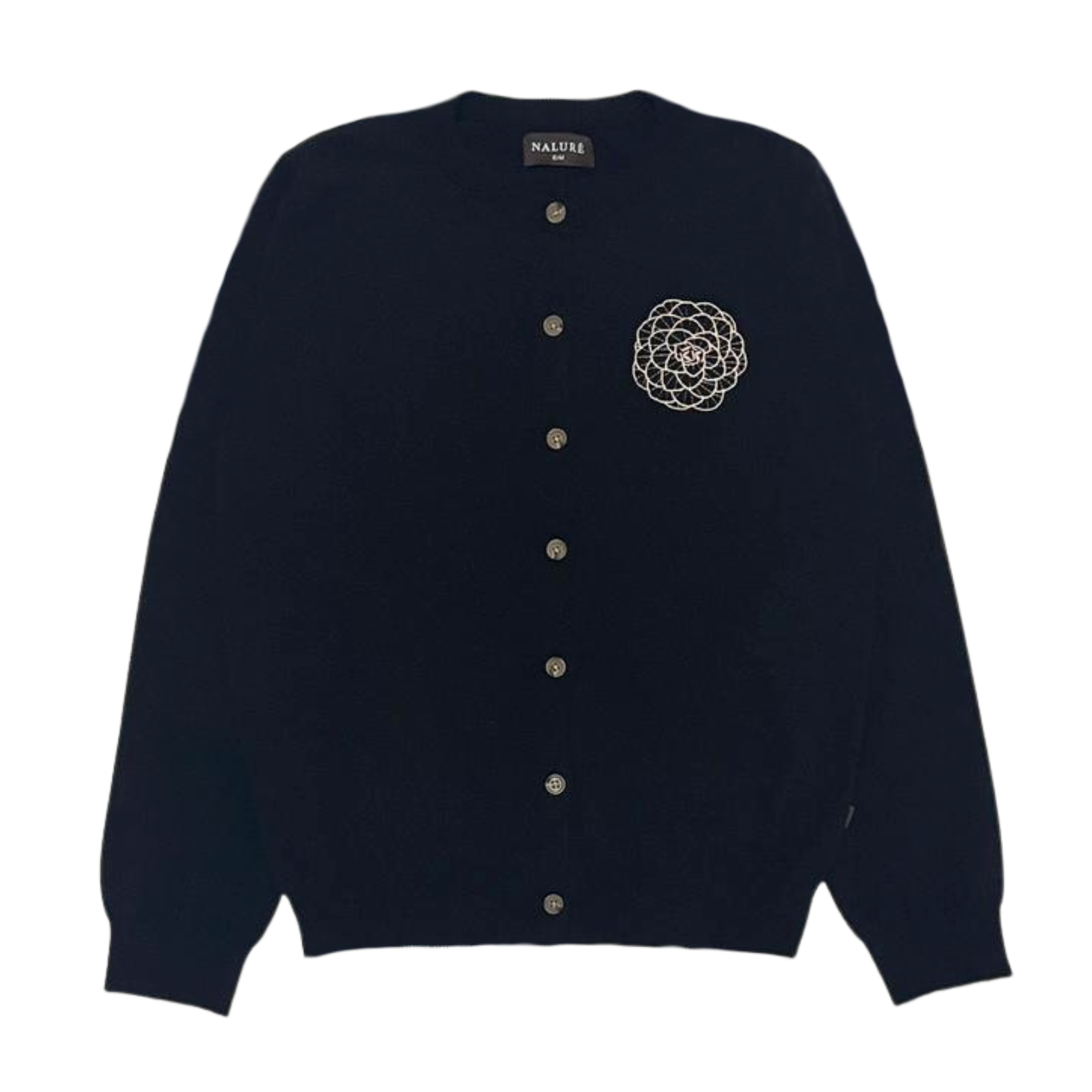 Nalure Camellia Cardigan Wanita | Cardigan Bunga | Knitwear Korean Style