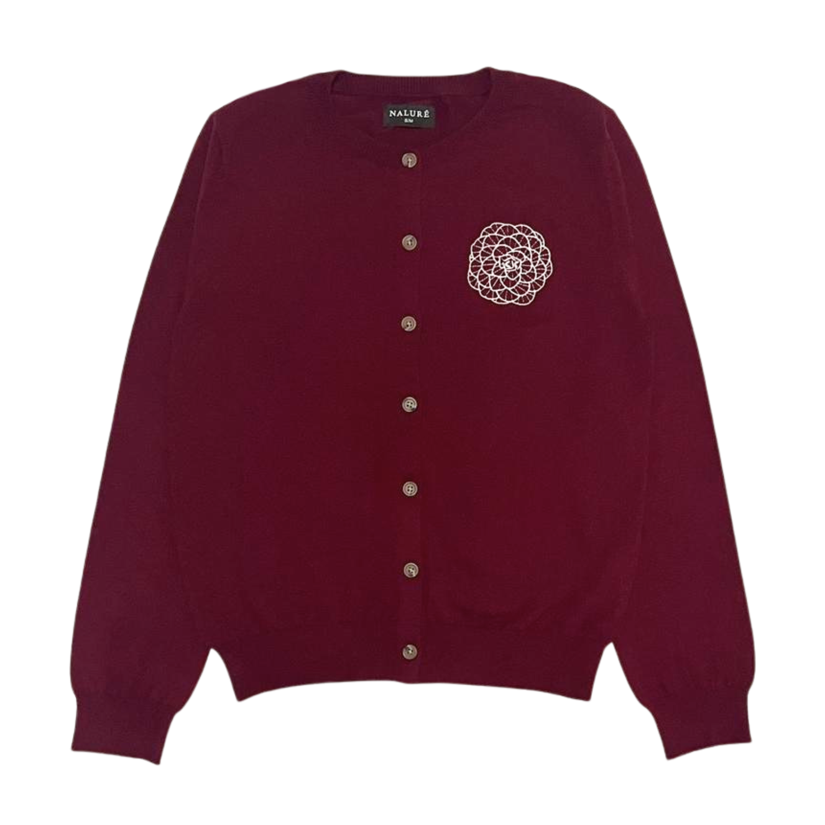 Nalure Camellia Cardigan Wanita | Cardigan Bunga | Knitwear Korean Style