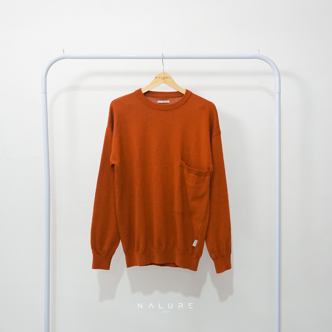 Nalure Lucio Men Crew Neck Pocket Knitt