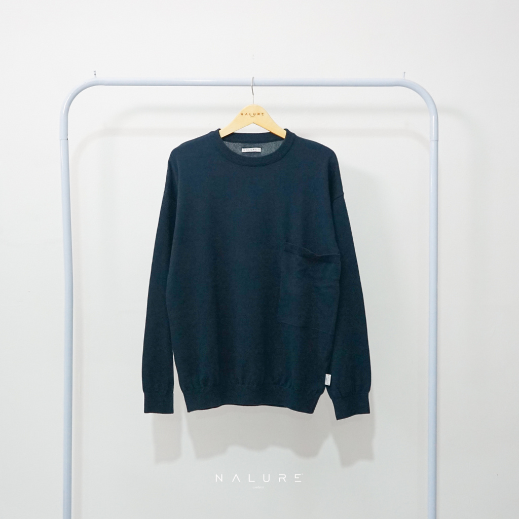 Nalure Lucio Men Crew Neck Pocket Knitt