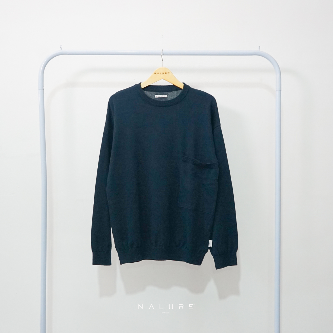 Nalure Lucio Men Crew Neck Pocket Knitt