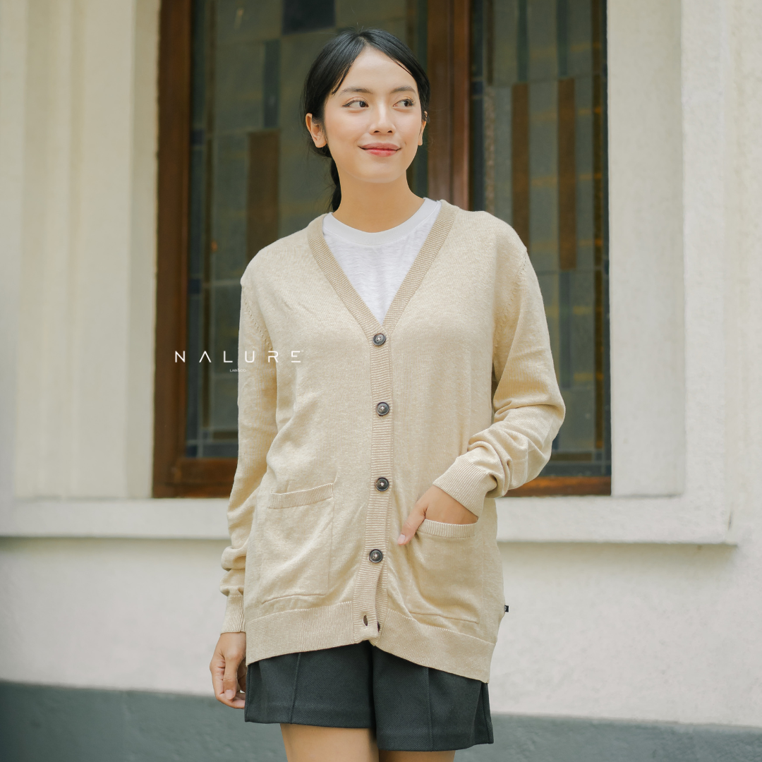 Nalure Morgan Button Cardigan | Atasan Unisex | Cardigan Rajut | Knit