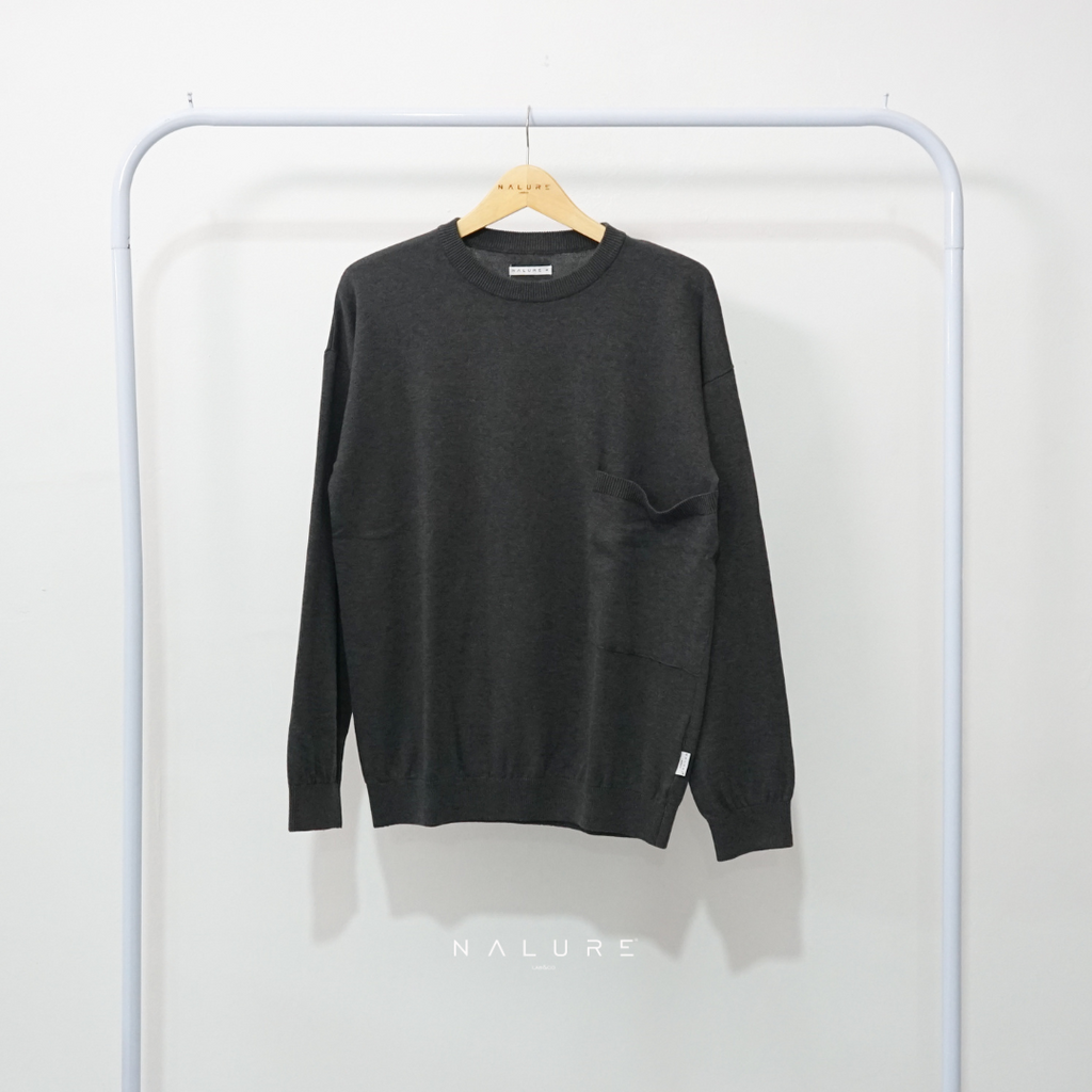 Nalure Lucio Men Crew Neck Pocket Knitt