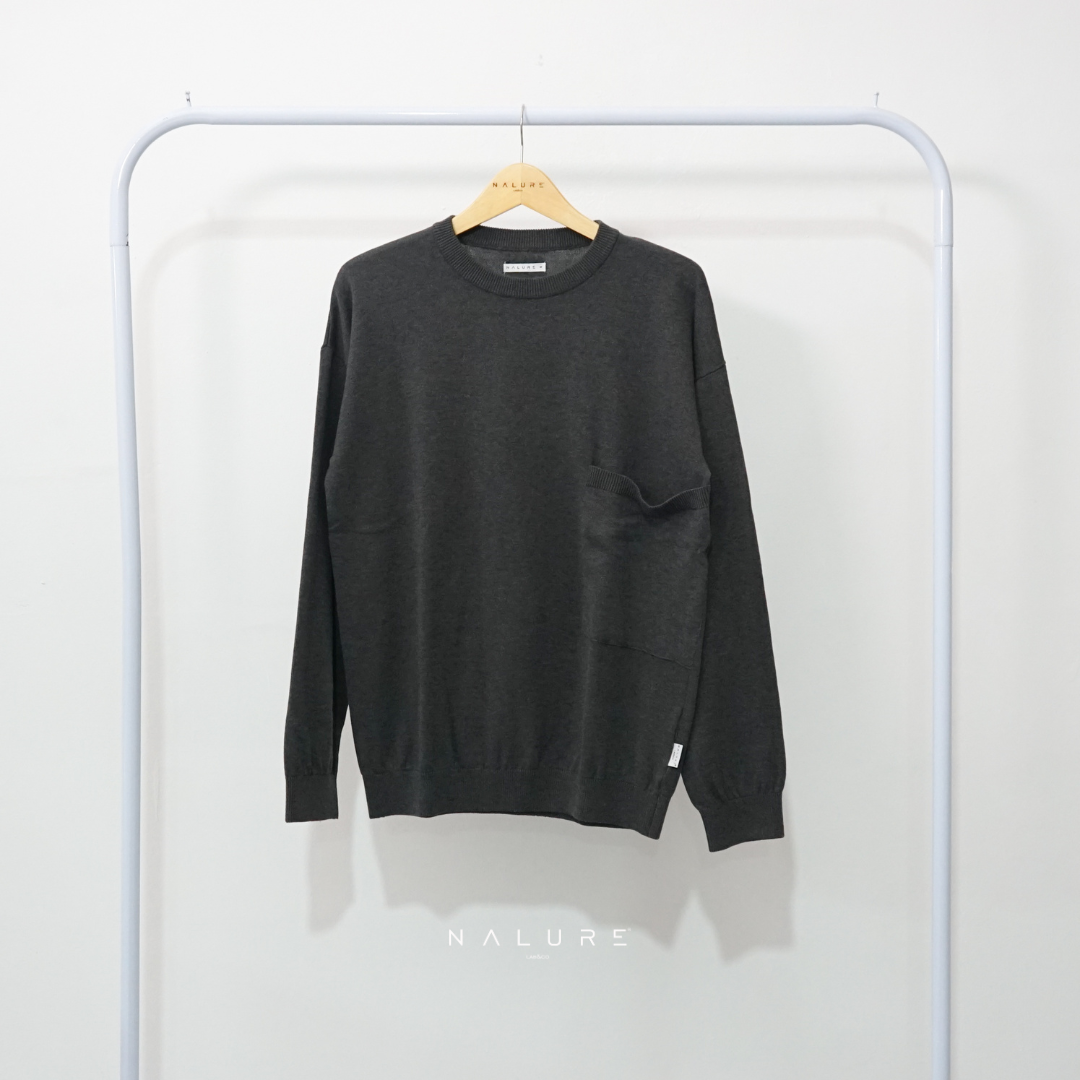 Nalure Lucio Men Crew Neck Pocket Knitt