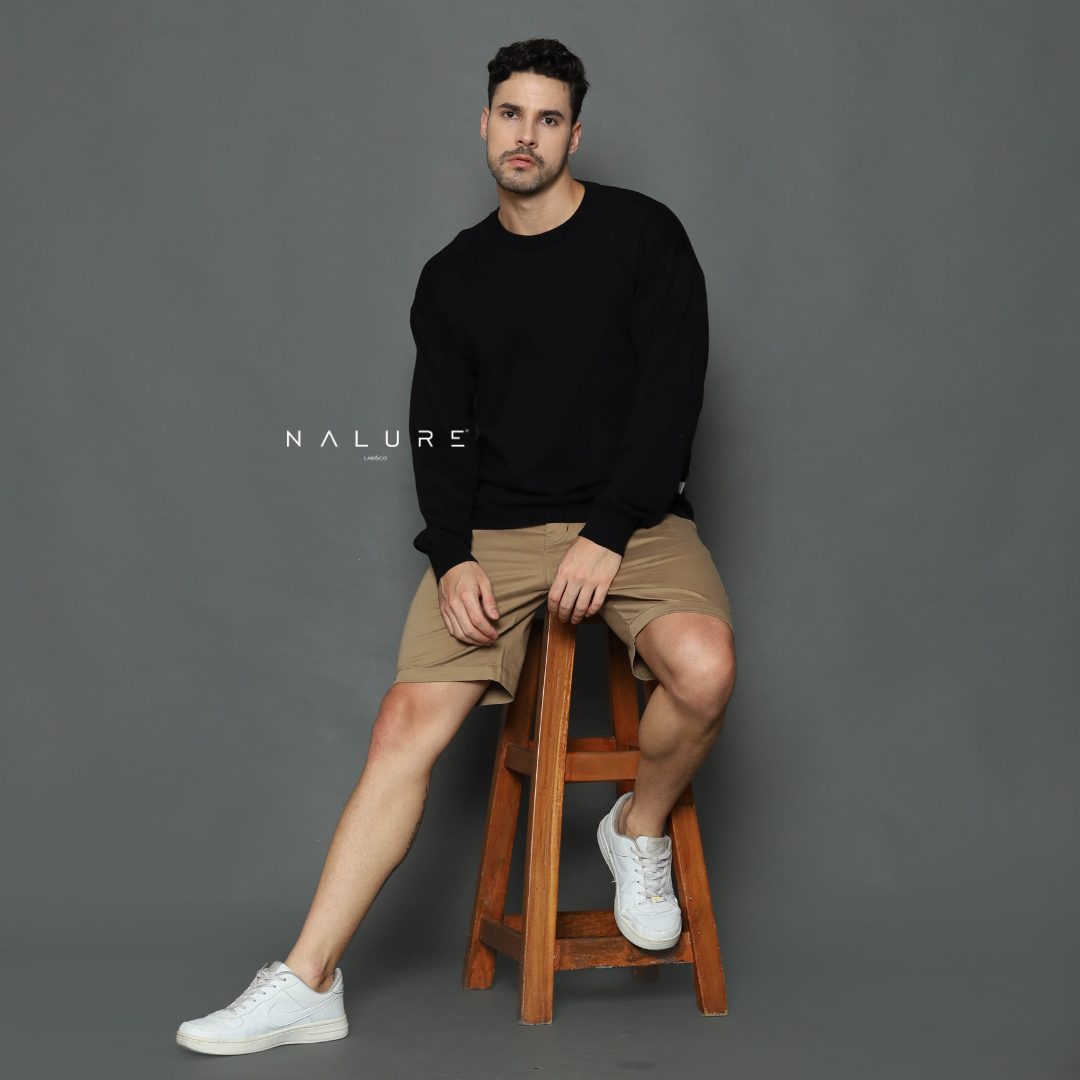 Nalure Lucio Men Crew Neck Pocket Knitt