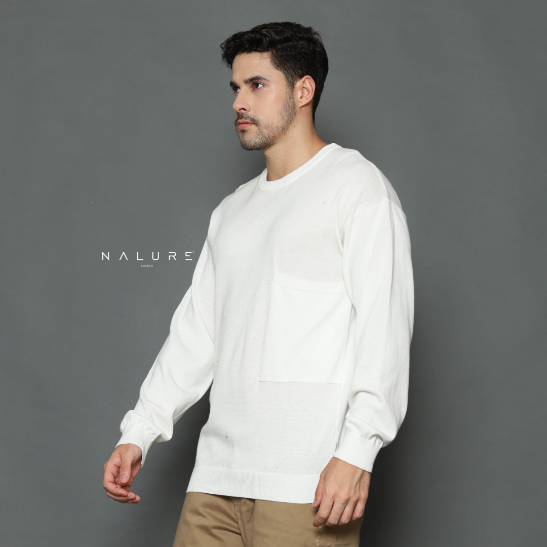 Nalure Lucio Men Crew Neck Pocket Knitt