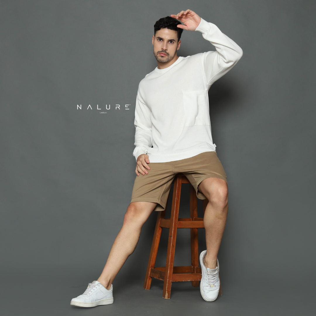 Nalure Lucio Men Crew Neck Pocket Knitt