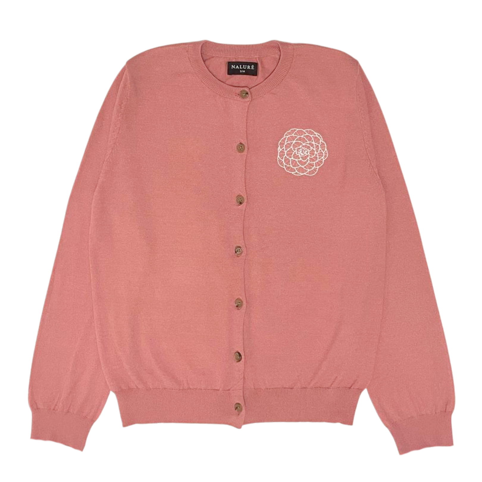 Nalure Camellia Cardigan Wanita | Cardigan Bunga | Knitwear Korean Style