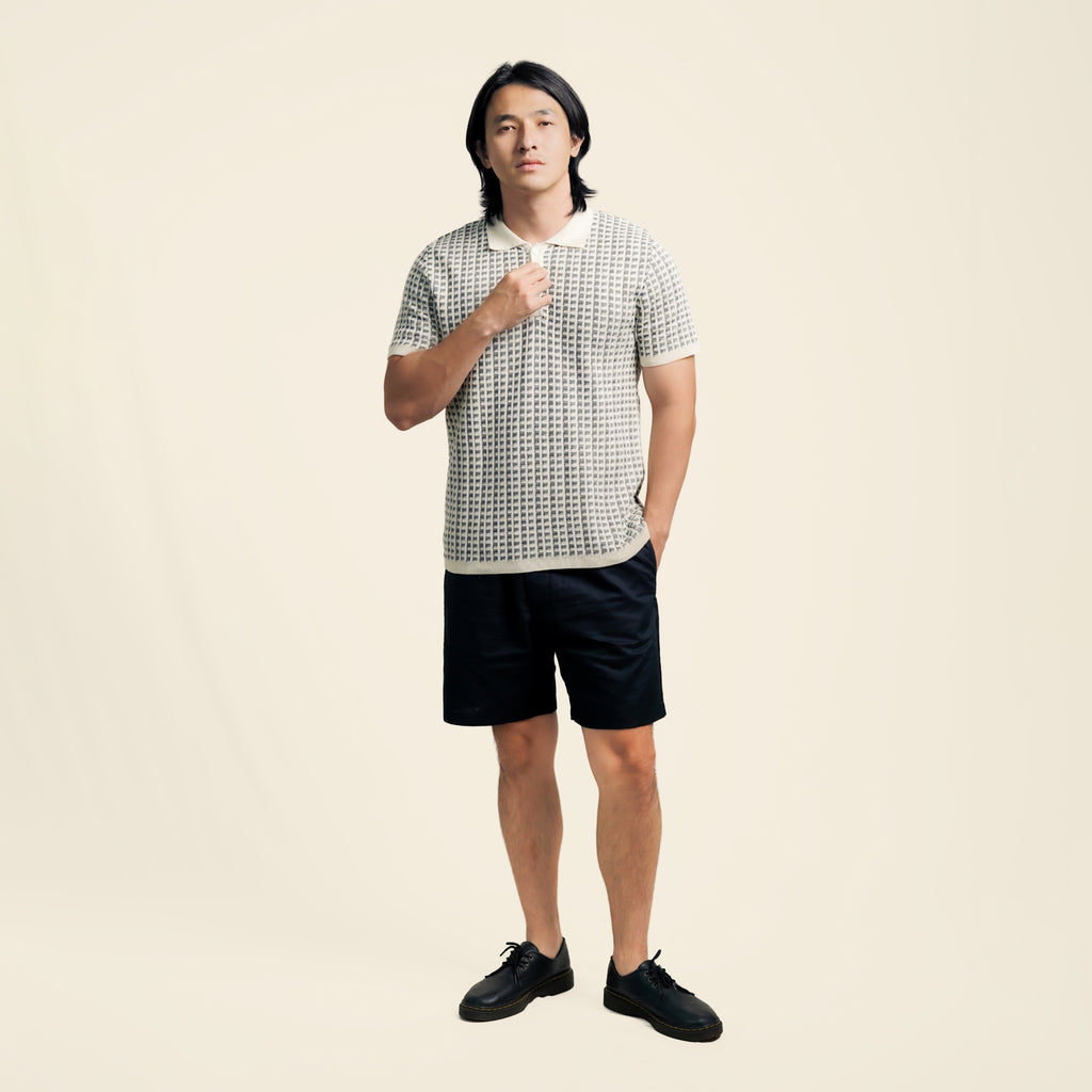 Nalure Kenneth Polo Shirt Pria | Knit Katun | Lengan Pendek Kerah