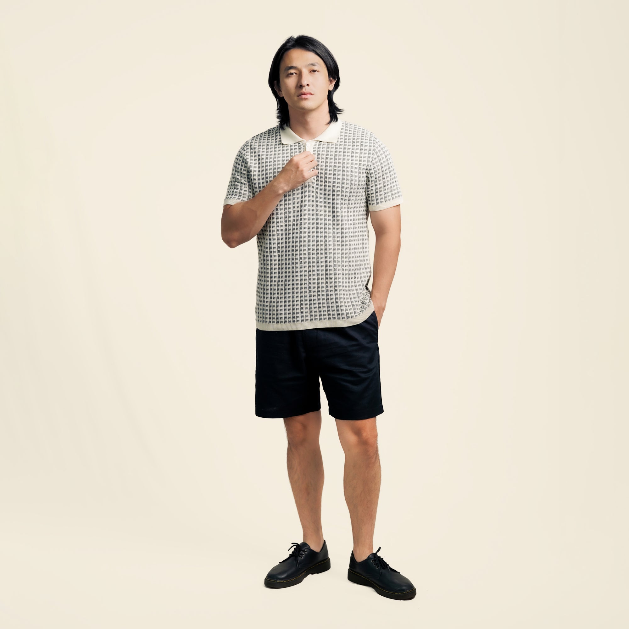 Nalure Kenneth Polo Shirt Pria | Knit Katun | Lengan Pendek Kerah