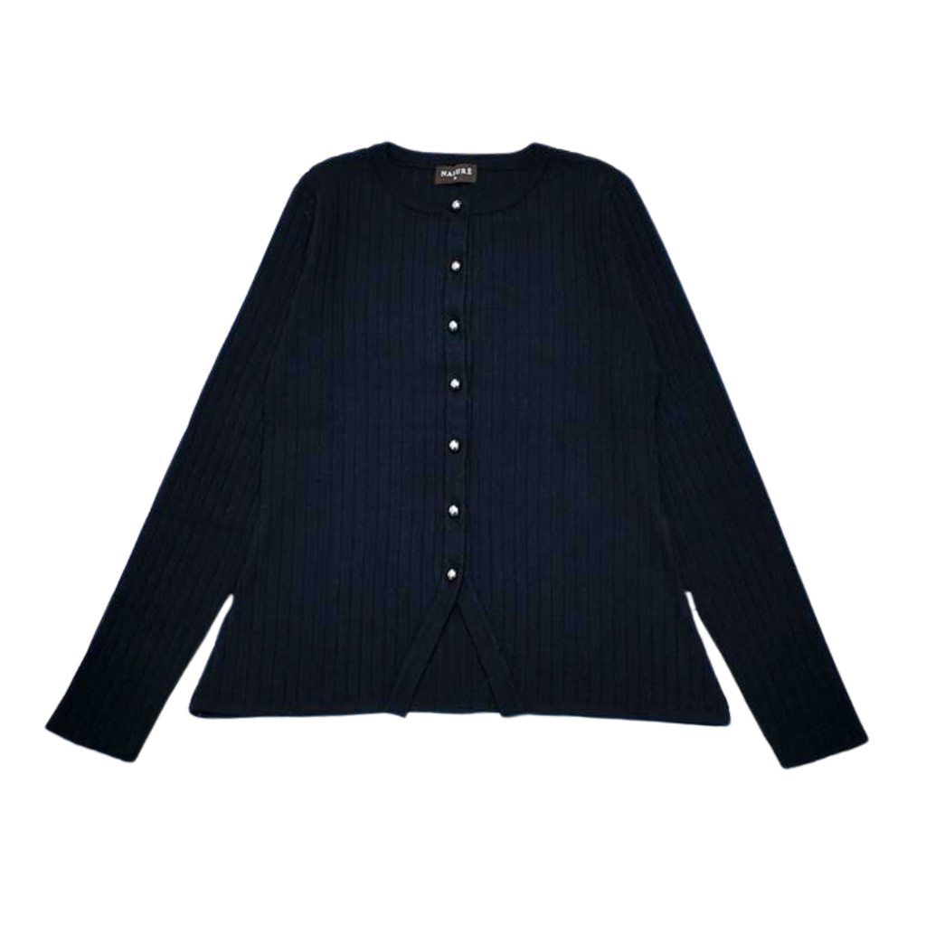 Nalure Diana Cardigan Wanita | Basic Knit Cardigan | Long Sleeve