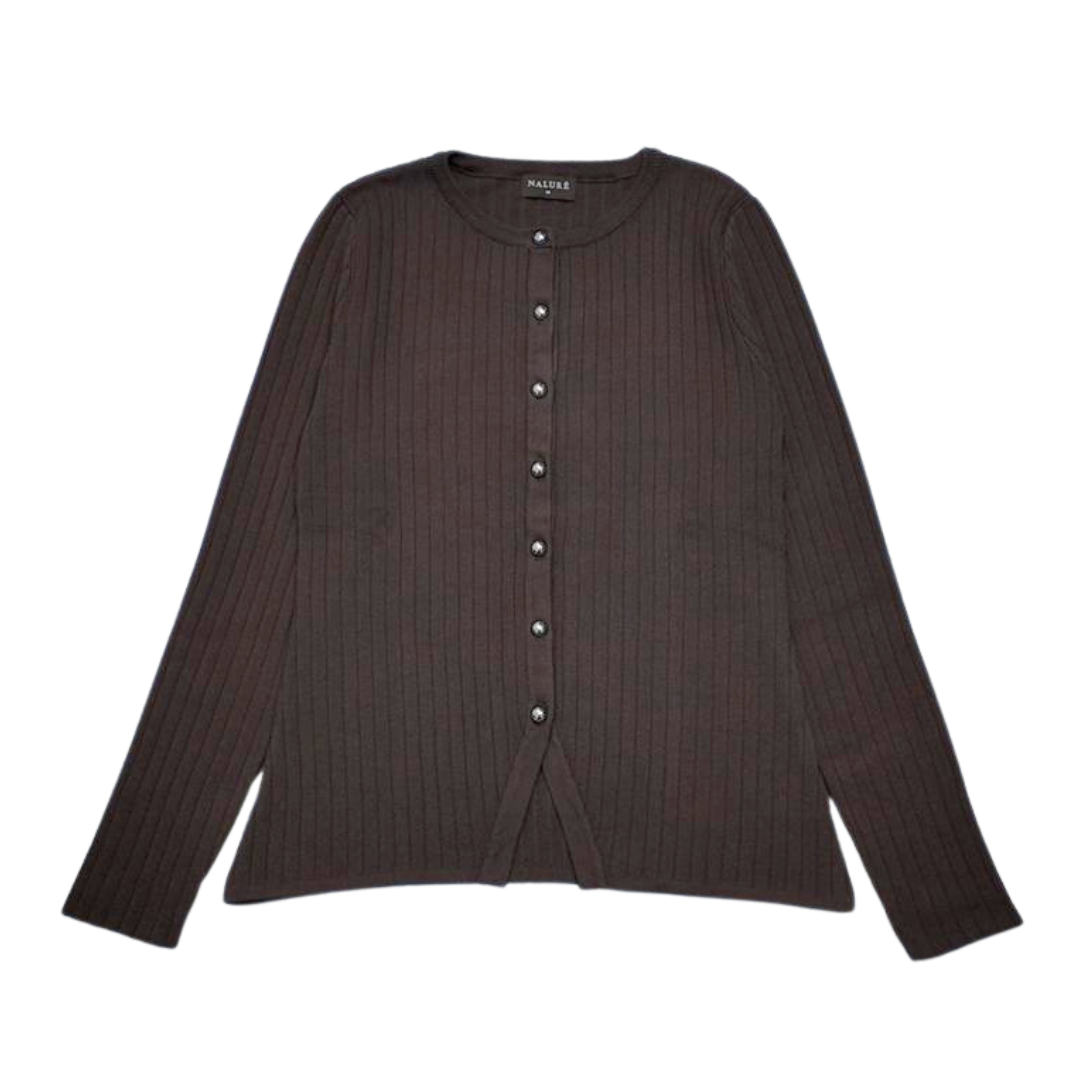 Nalure Diana Cardigan Wanita | Basic Knit Cardigan | Long Sleeve