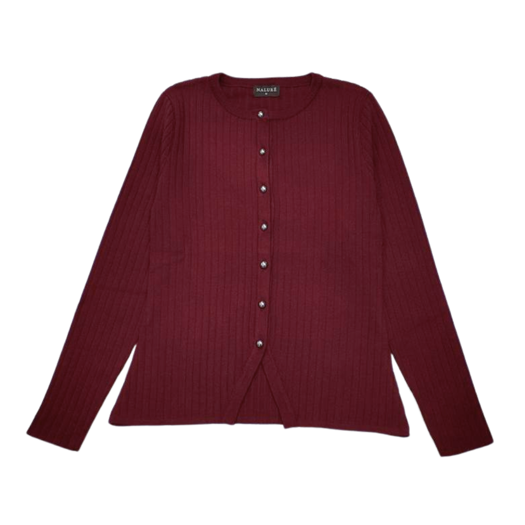 Nalure Diana Cardigan Wanita | Basic Knit Cardigan | Long Sleeve