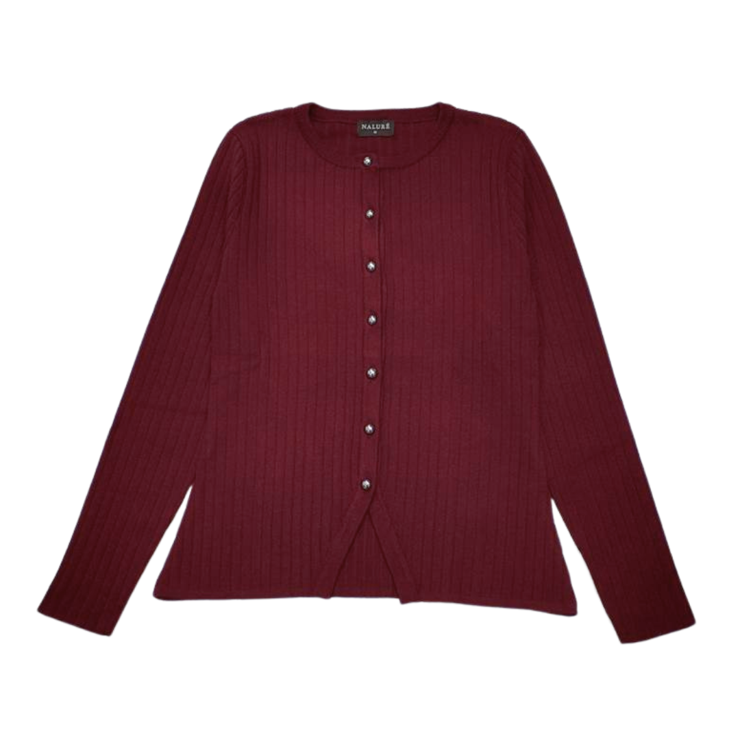 Nalure Diana Cardigan Wanita | Basic Knit Cardigan | Long Sleeve