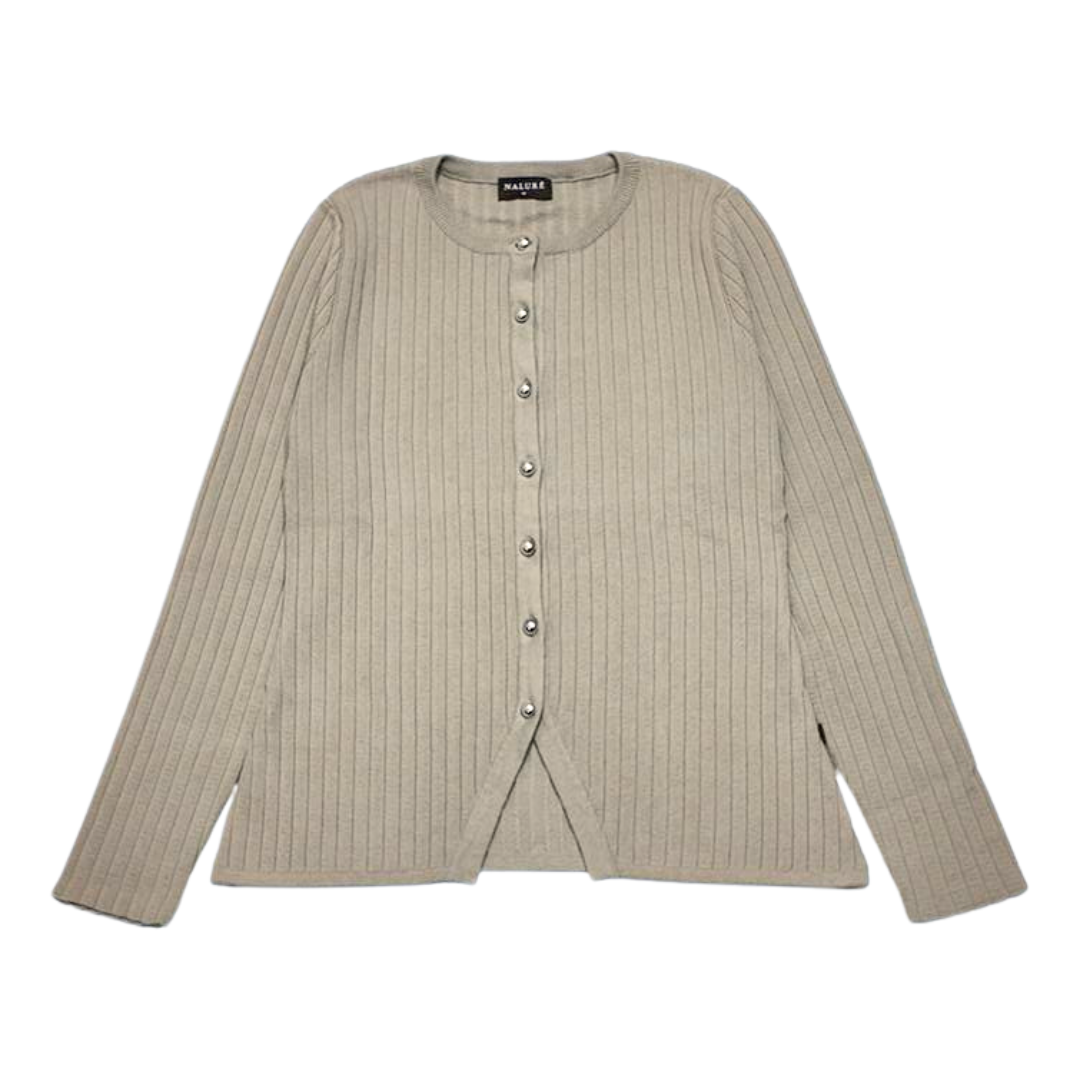 Nalure Diana Cardigan Wanita | Basic Knit Cardigan | Long Sleeve