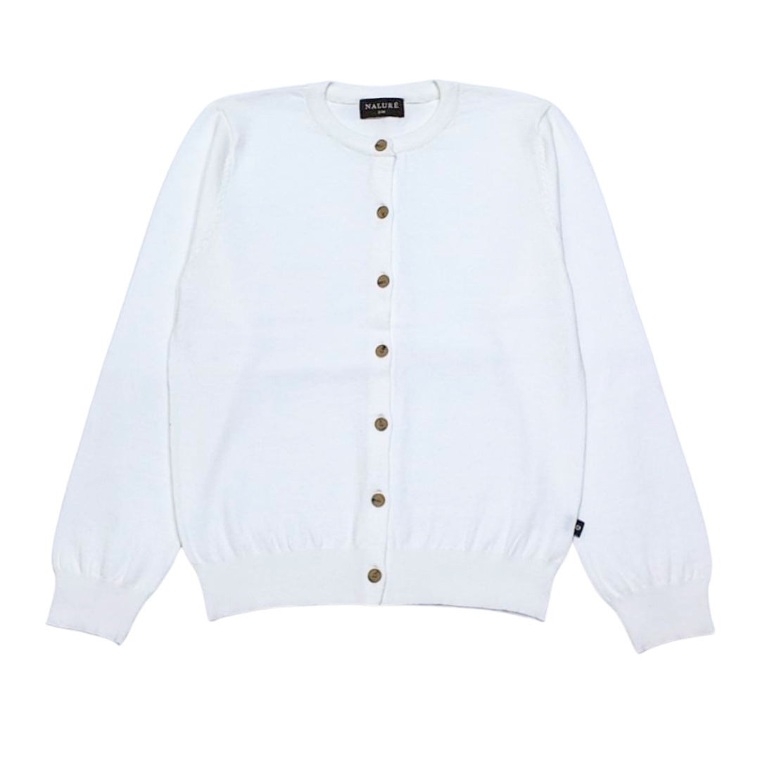 Nalure Vinna Cardigan Wanita | Cardigan Basic Soft | Long Sleeve Crewneck