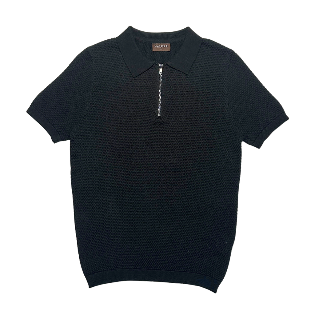 Nalure Axel Kaos Polo Pria | Knitwear Cowok | Polo Zipper