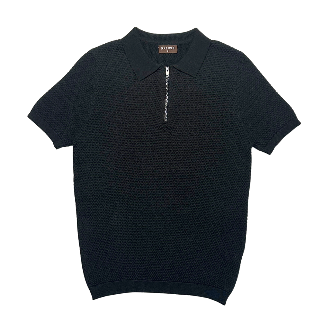Nalure Axel Kaos Polo Pria | Knitwear Cowok | Polo Zipper