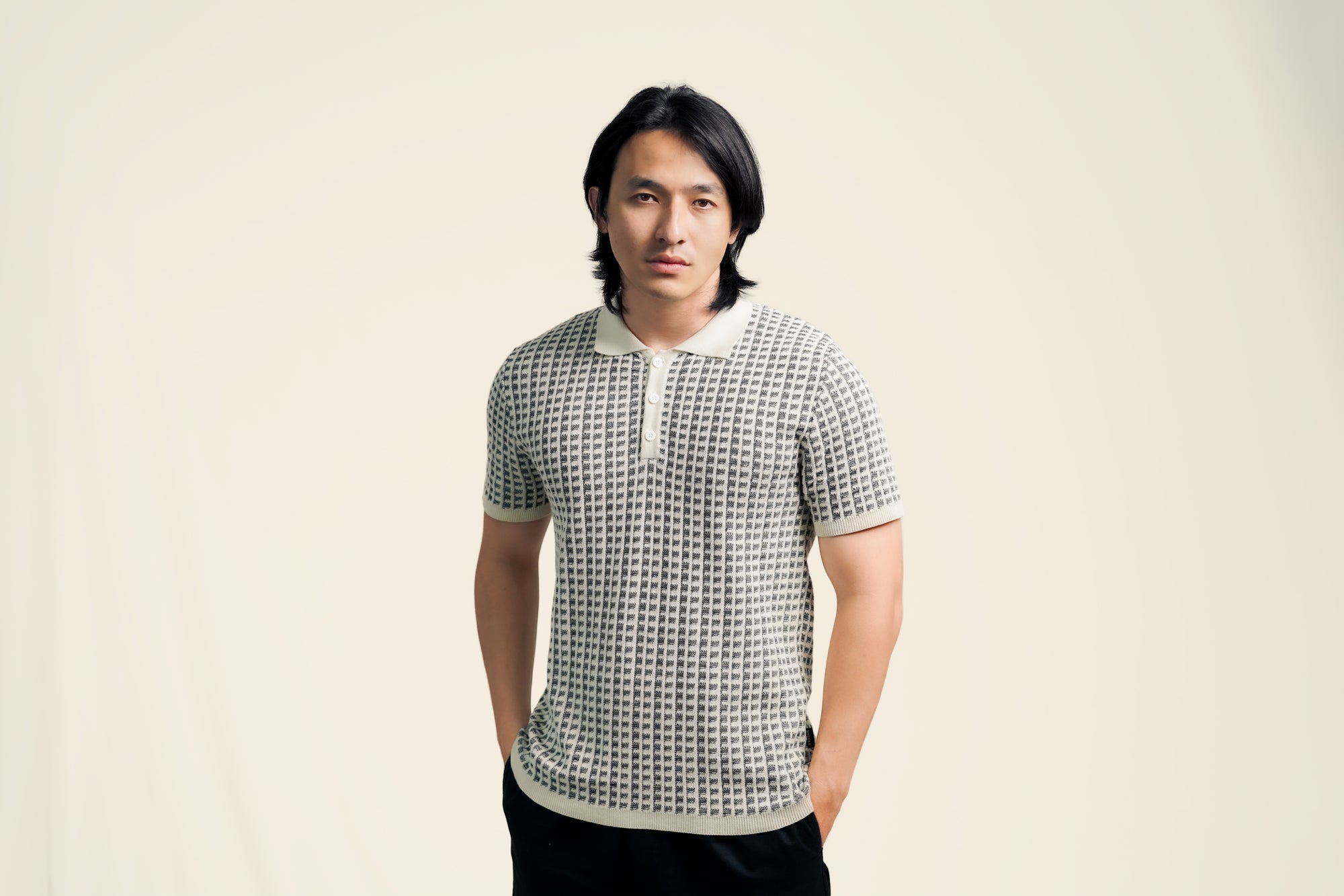 Nalure Kenneth Polo Shirt Pria | Knit Katun | Lengan Pendek Kerah