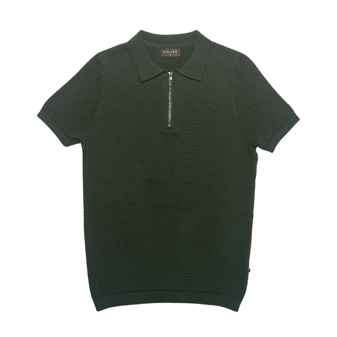 Nalure Axel Kaos Polo Pria | Knitwear Cowok | Polo Zipper