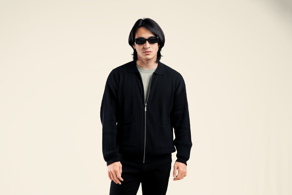 Nalure Jerry Jaket Pria | Jaket Rajut | Long Sleeve
