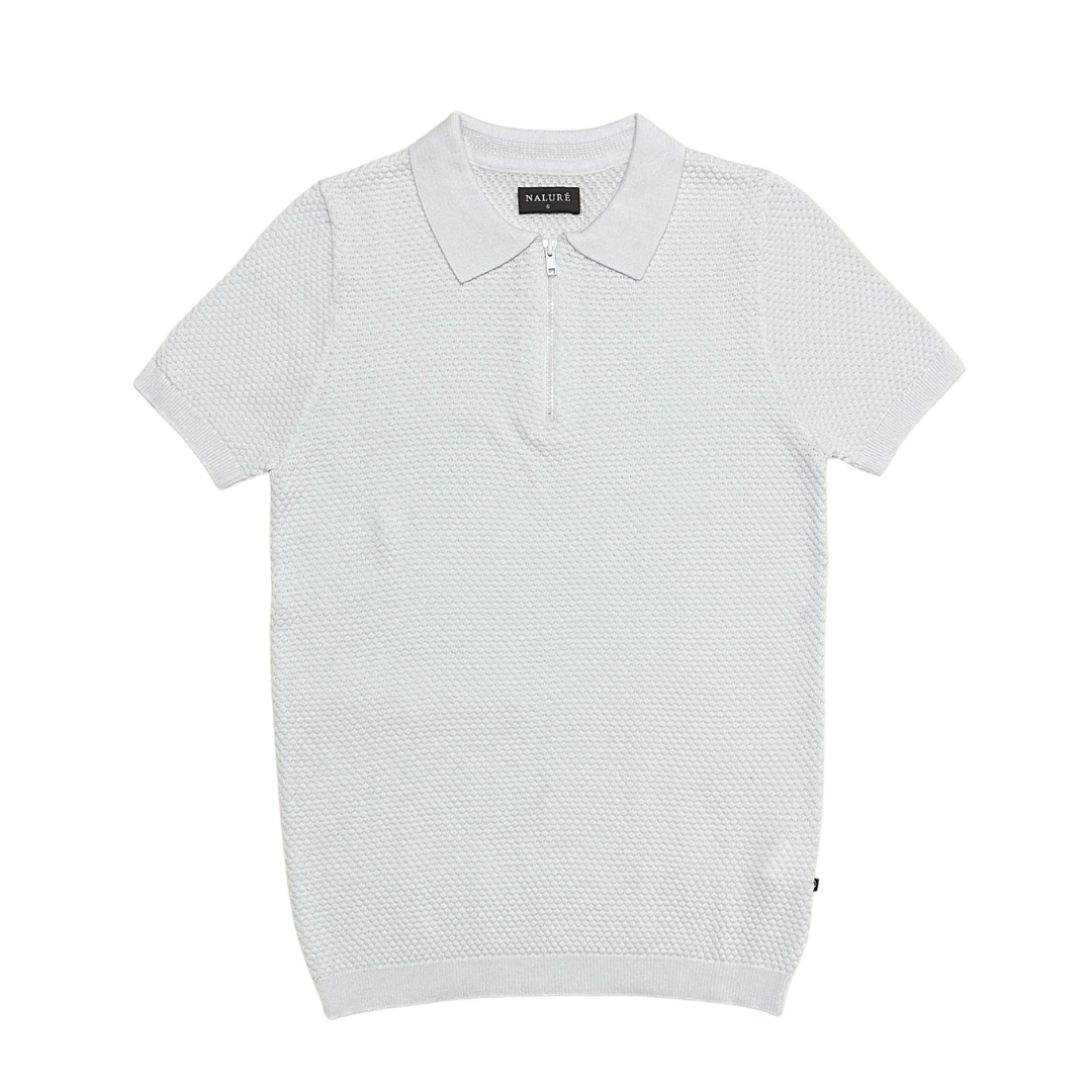 Nalure Axel Kaos Polo Pria | Knitwear Cowok | Polo Zipper