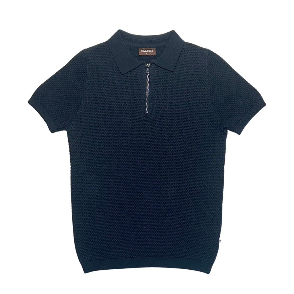 Nalure Axel Kaos Polo Pria | Knitwear Cowok | Polo Zipper