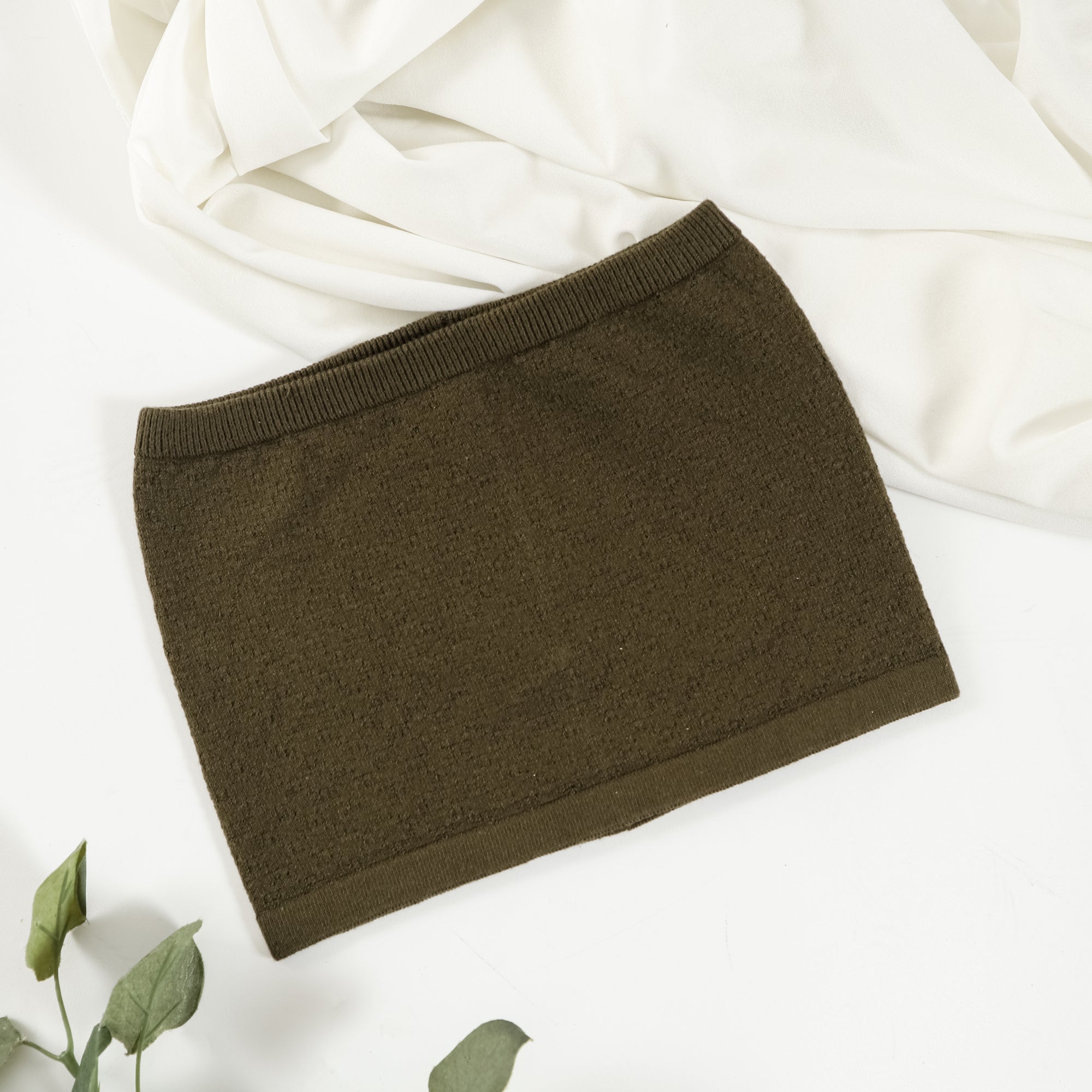 Nalure Naila - Crop Top Kemben Rajut | Tank Top Variasi Green | Tank top wanita