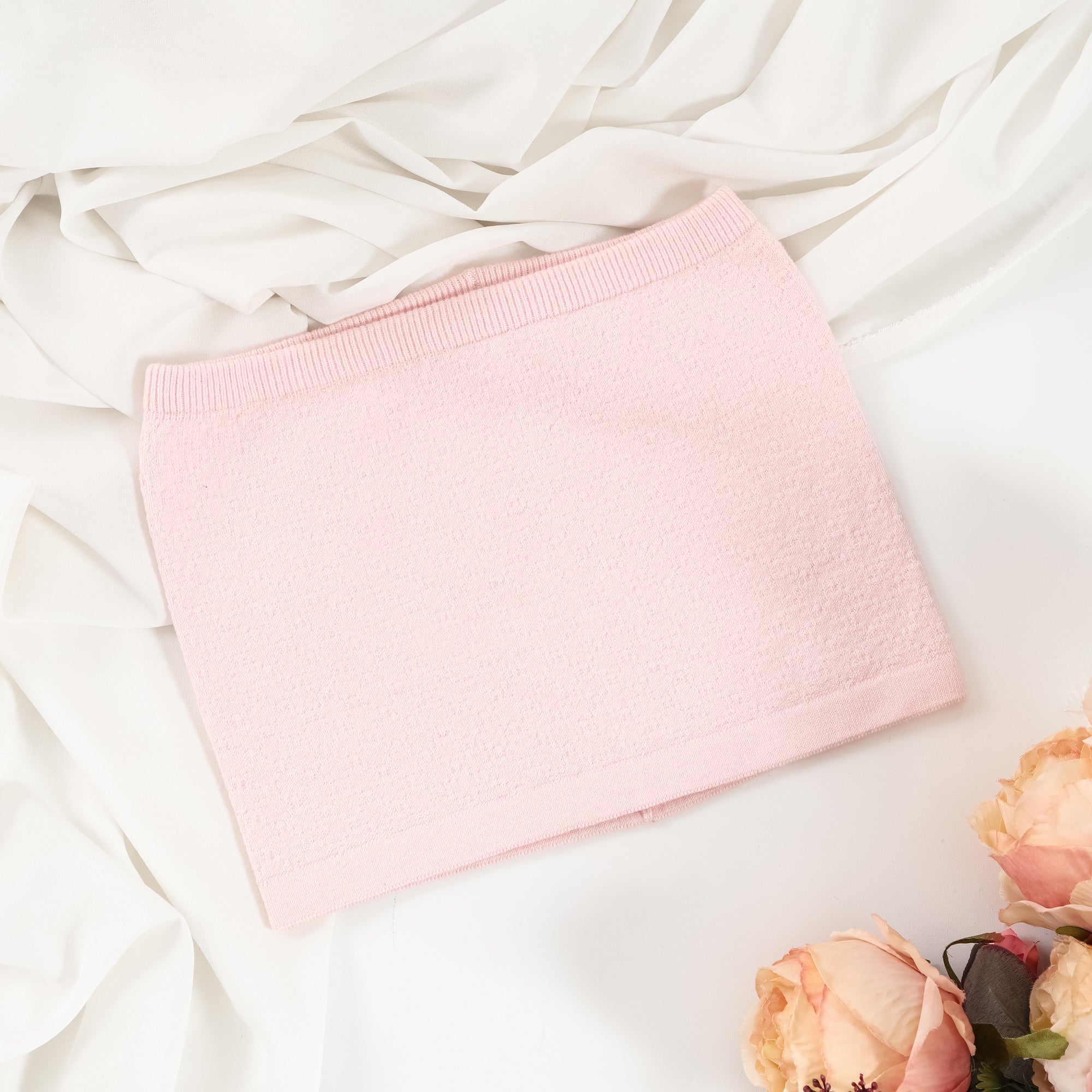 Nalure Naila - Crop Top Kemben Rajut | Tank Top Variasi Pink | Tank top wanita