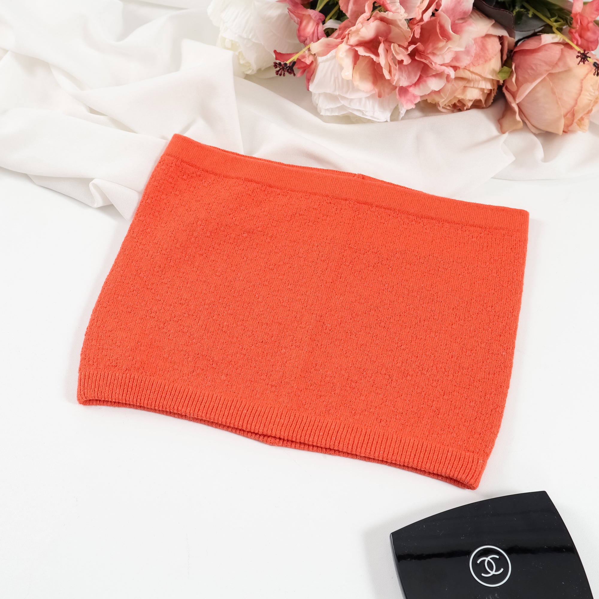 Nalure Naila - Crop Top Kemben Rajut | Tank Top Variasi Orange | Tank top wanita