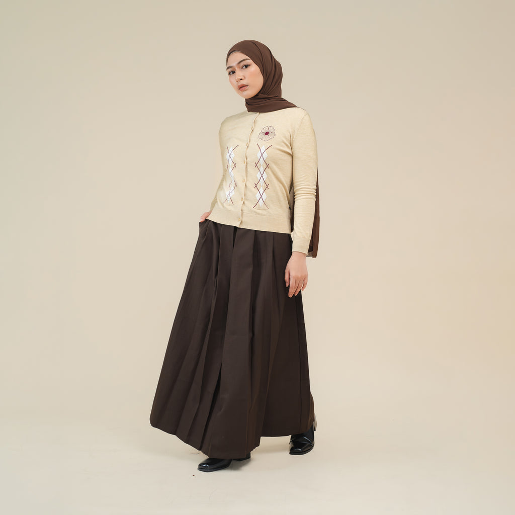 Nalure Heidy Cardigan | Cardigan Argyle | Knitwear Korean Style