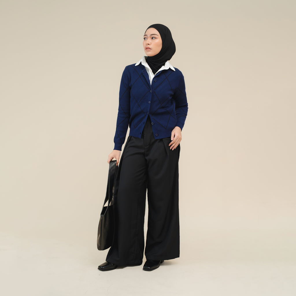 Nalure Silvia Cardigan | Cardigan Rajut | Cardigan Long Sleeve Crewneck