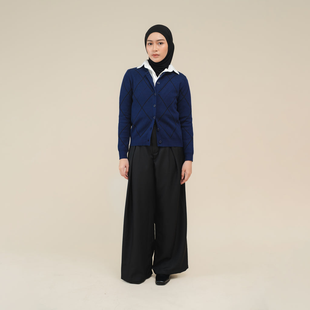 Nalure Silvia Cardigan | Cardigan Rajut | Cardigan Long Sleeve Crewneck