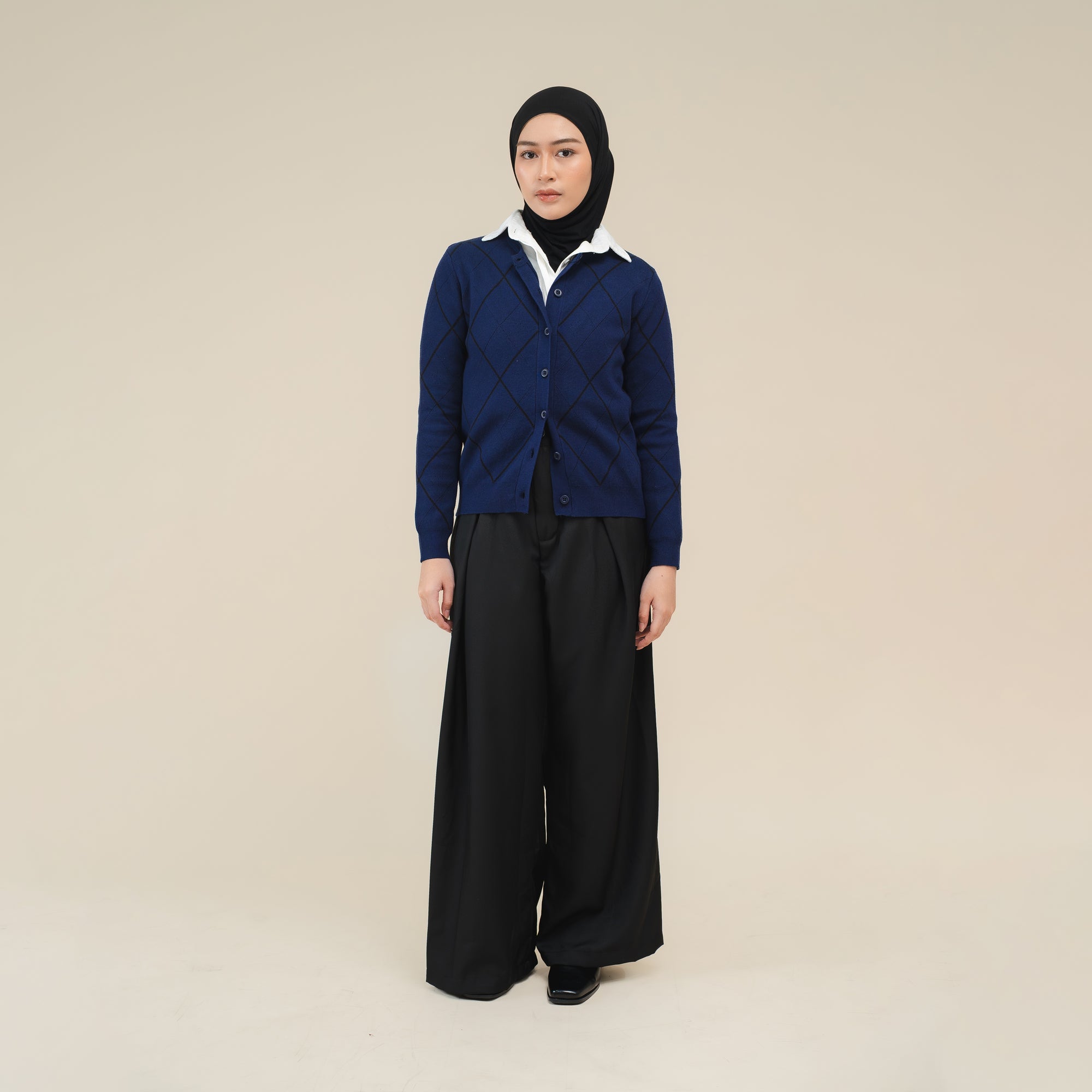 Nalure Silvia Cardigan | Cardigan Rajut | Cardigan Long Sleeve Crewneck