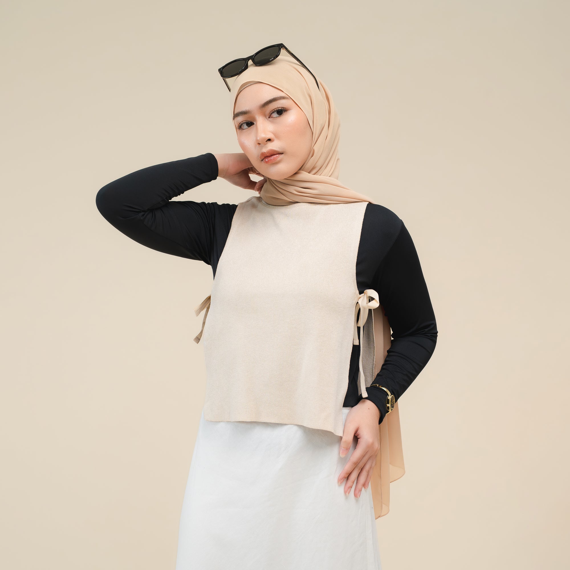 Nalure Tori Vest | Vest Knit Crop | Knitwear Wanita