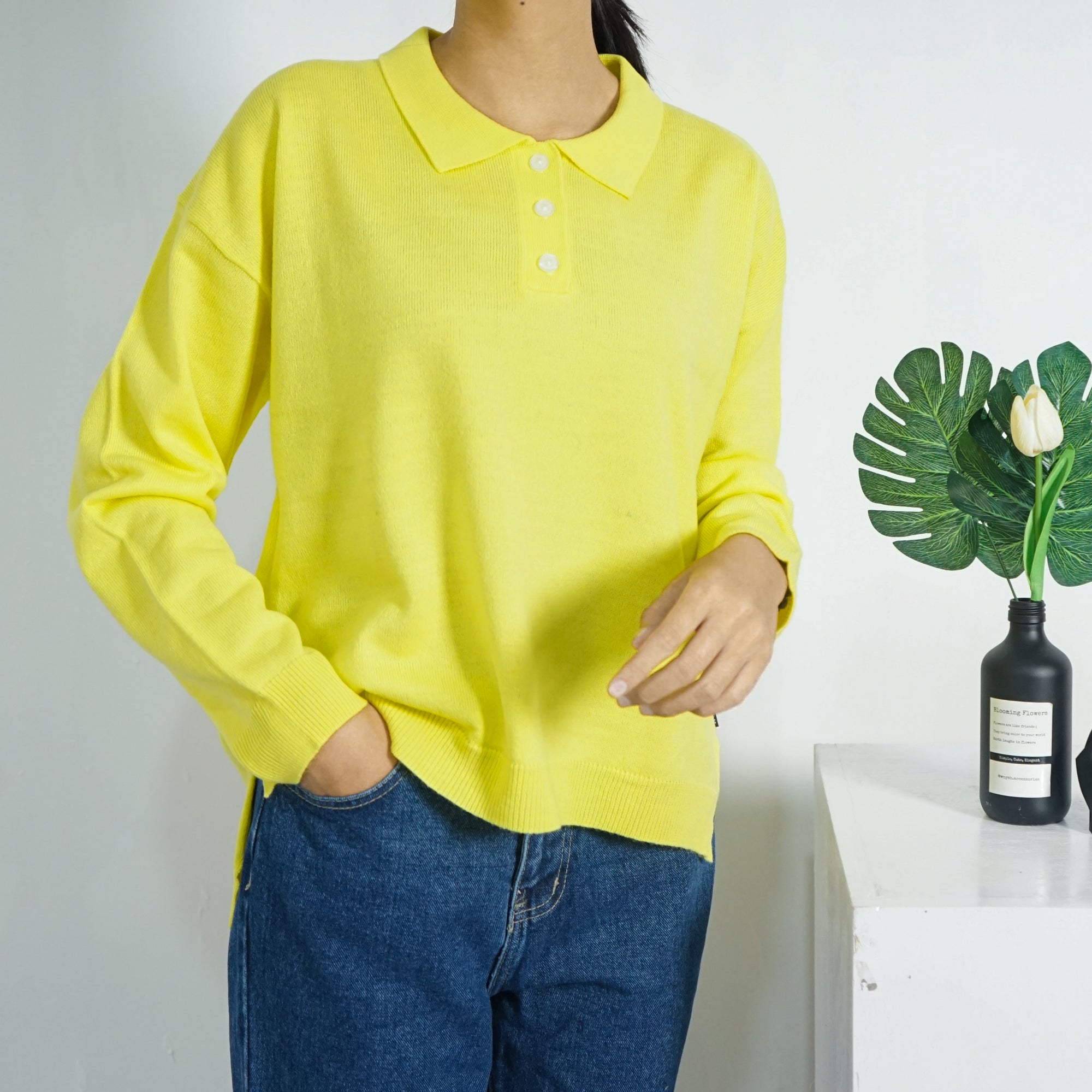 Nalure Phila Polo Wangki Knitt Ladies