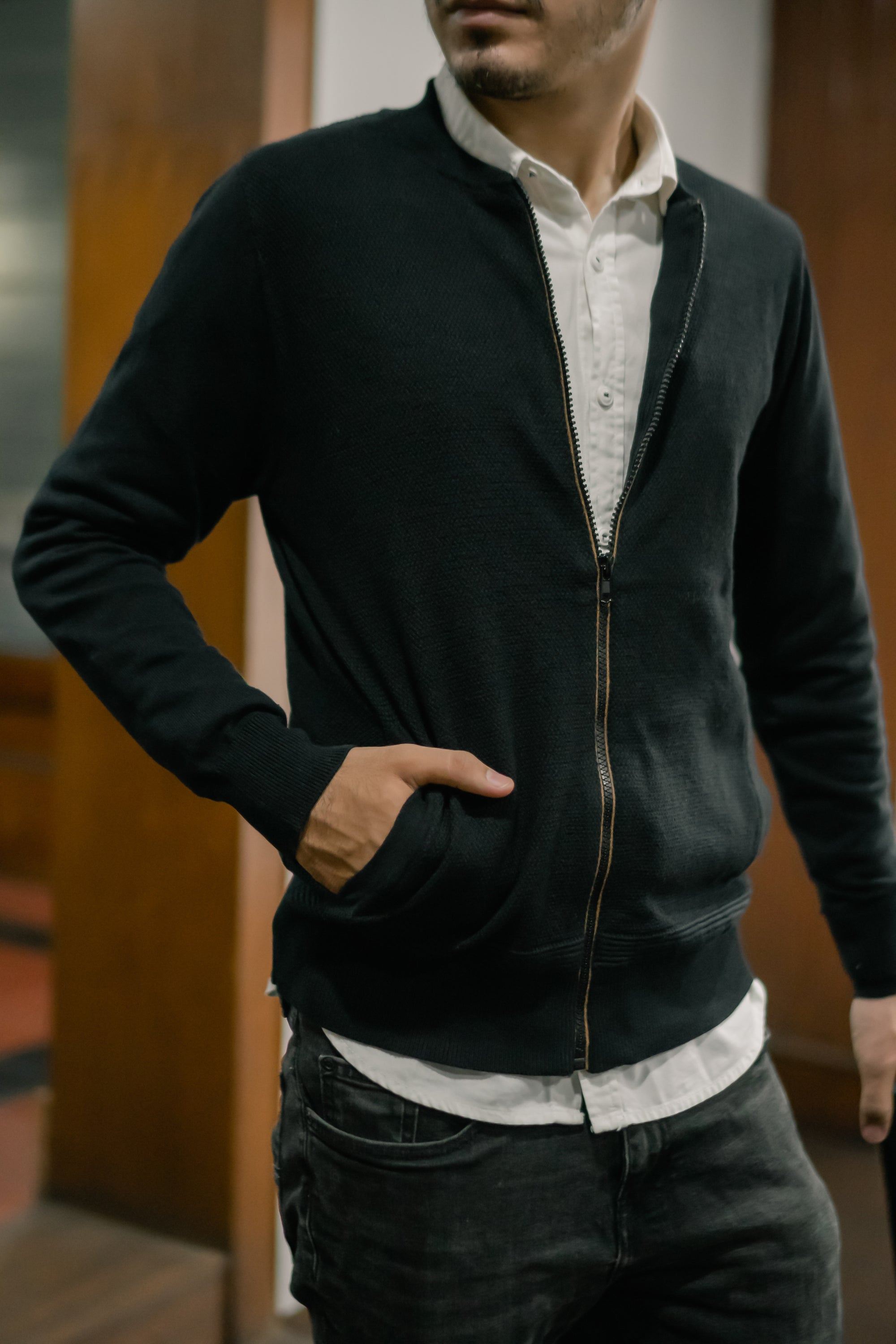 Nalure Zipper Sweater Man