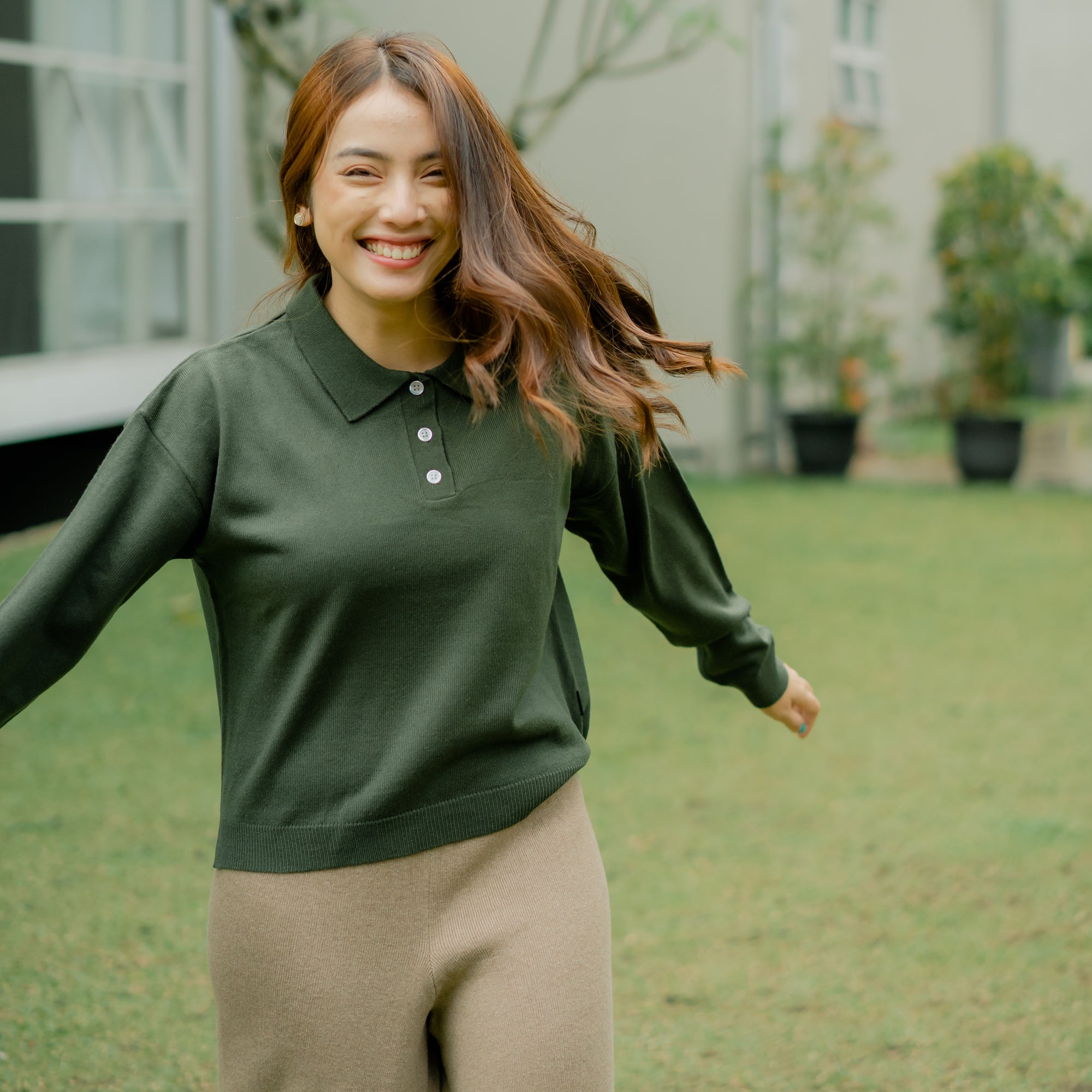 Nalure Phila Polo Wangki Knitt Ladies